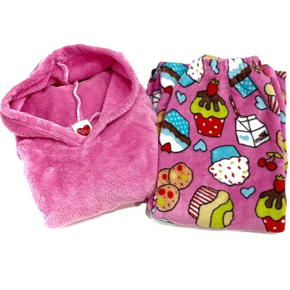 MADE WITH LOVE & KISSES Fleece Pants Lounge Hoodie Set